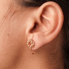 Load image into Gallery viewer, Mad City Gold Plated Button Ear Stud
