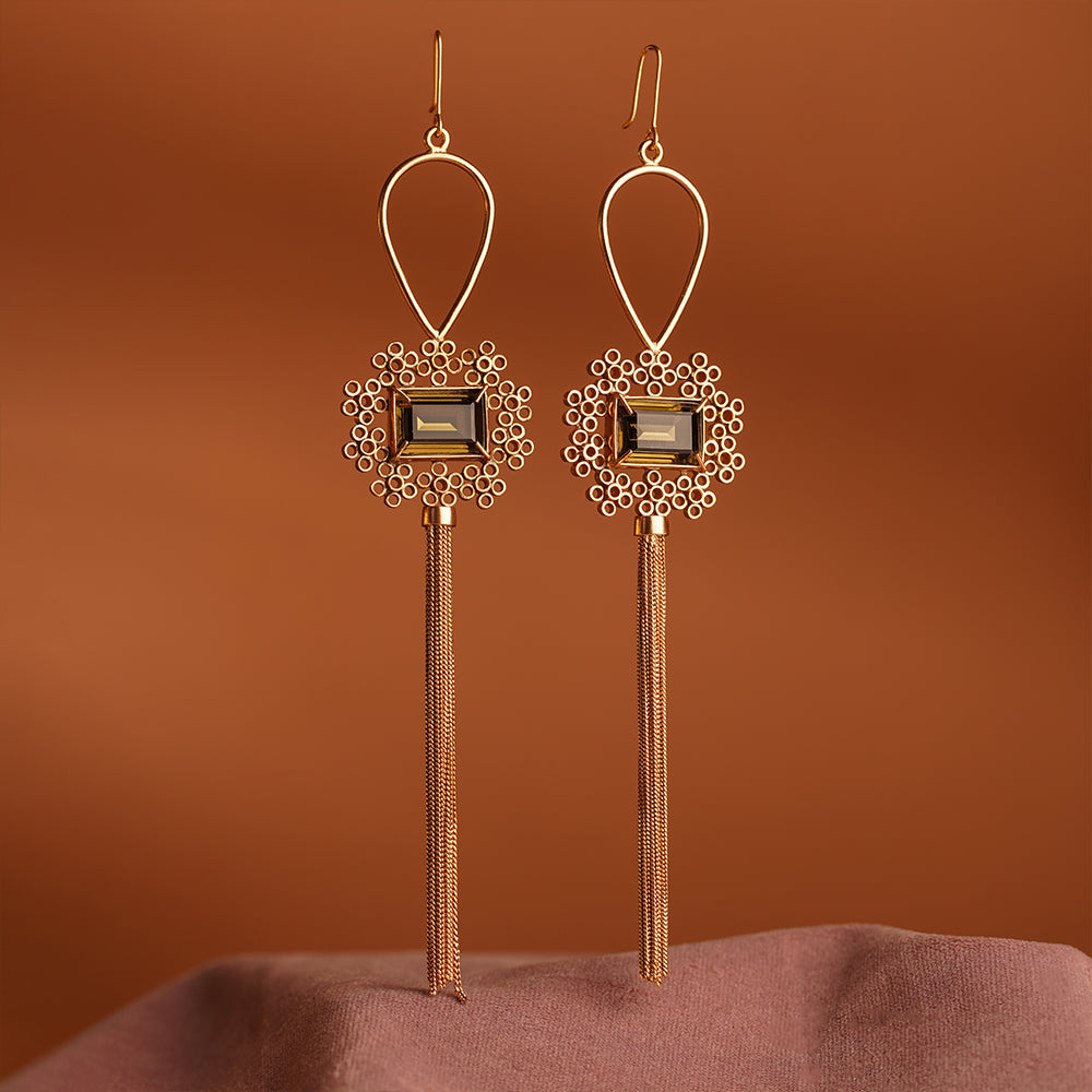 Swarovski Obsession Gold Plated Dangle Earrings