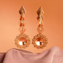 Load image into Gallery viewer, Swarovski Passion Gold Plated Helios Earrings
