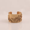 GOLD PLATED FOLIAGE CUFF