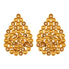 GOLD PLATED PODS DROP EARRING WITH PEARLS