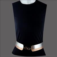 SILVER AND GOLD PLATED BROAD BELT