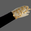 GOLD PLATED WIRE AND BEATEN DOTS GLOVE