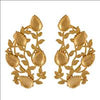 GOLD PLATED FOLIAGE AND DOTTED DROPS EARCUFF