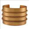 GOLD PLATED 3 LINE DORI CHAIN CUFF