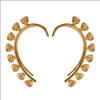 GOLD PLATED SMALL KALI AND DOTTED EARCUFF