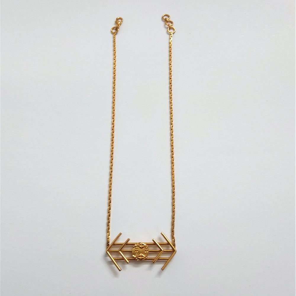 Archer Necklace with gold-plating