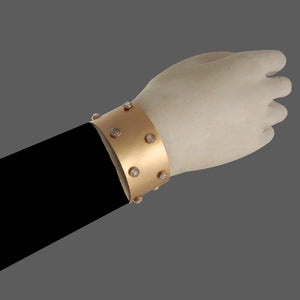 GOLD PLATED POLKI XTLS CUFF