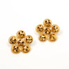 GOLD PLATED WIRE AND GHUNGROO FLOWER EARRING