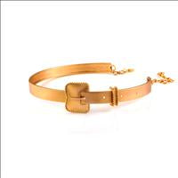 GOLD PLATED THIN BUCKLE COLLAR