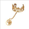 GOLD PLATED CURLED HATHPHOOL WITH CURLED RING