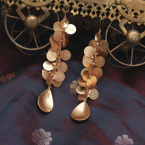 Gold Kasu Coin Drop Earrings – Suhani Pittie