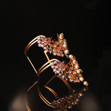 Load image into Gallery viewer, Pearlescent Frost Gold Plated Cuff
