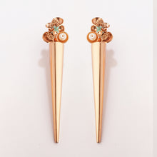 Load image into Gallery viewer, Jungle Spike Gold Plated Drop Earrings
