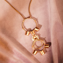 Load image into Gallery viewer, Pearl Drum Gold Necklace
