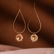 Load image into Gallery viewer, Pearl Ecstasy Gold Plated Jhallar Earrings
