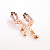 Twilight Bloom Gold Plated Earrings