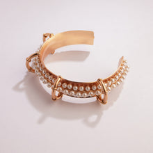 Load image into Gallery viewer, The Siren&#39;s Spell Gold Plated Pearl Cuff
