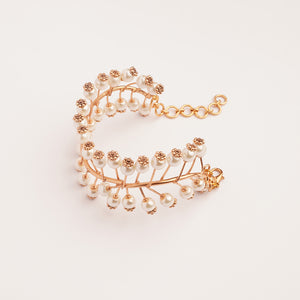 Pearl Waves Gold Plated Bracelet