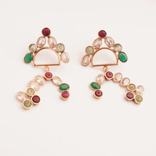 Load image into Gallery viewer, Gold Plated Rainbow Earrings
