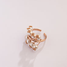 Load image into Gallery viewer, Pearl Ivy Gold Plated Tree Ring
