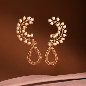 High Noon Pearl Drop Earrings worn by Rukshar Dhillon