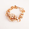 Neutron Loop Pearl Link Gold Bracelet Cuff