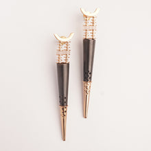 Load image into Gallery viewer, Edge of Night Gold Plated Spike Earrings
