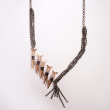 Load image into Gallery viewer, Dark Waltz Oxidized Spike Necklace
