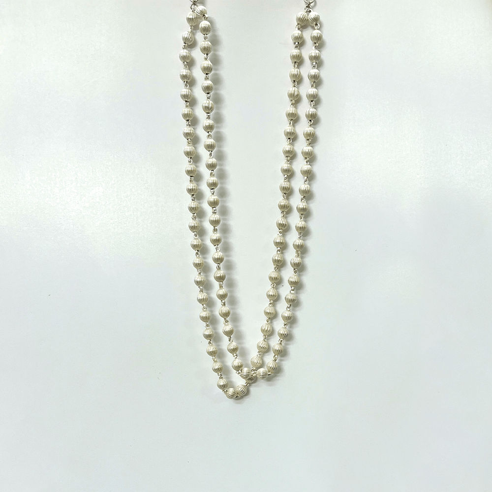 Thalasa 92.5 Silver Ball link double chain neckpiece