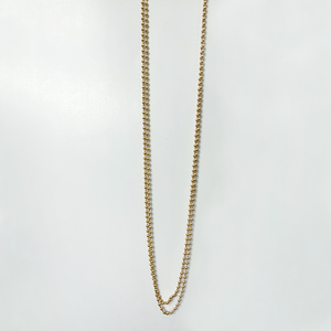 Aurelia ball link gold plated long necklace