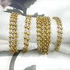 Tiya Gold plated Mix Ball link bracelet