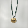 Vera Ball Motif gold plated neckpiece with beads