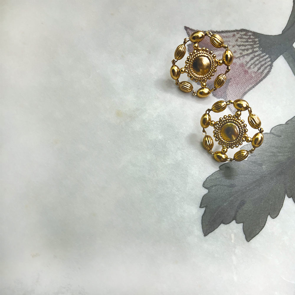 Ragini Gold plated stud earrings