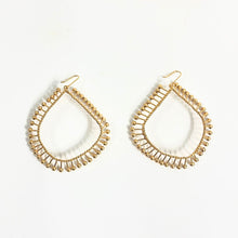 Load image into Gallery viewer, Spice Symphony 22K gold plated hoop earrings
