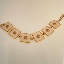 Load image into Gallery viewer, Gold Acrylic Square Necklace
