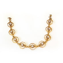 Load image into Gallery viewer, Gold Octagon Crystal Necklace
