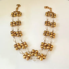 Load image into Gallery viewer, Gold and Acrylic Statement Neckpiece
