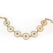 Load image into Gallery viewer, Gold Acrylic Circle Neckpiece

