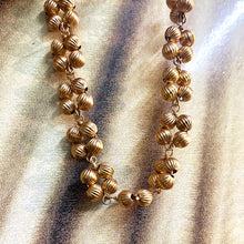 Load image into Gallery viewer, Gold Melon Bead Statment Neckpiece
