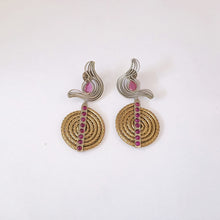 Load image into Gallery viewer, Power Curve Statement Drop Earrings
