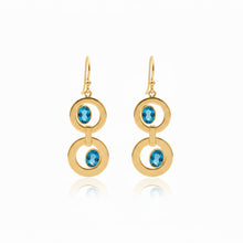 Load image into Gallery viewer, Gold Twilight Hoop Earrings
