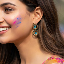 Load image into Gallery viewer, Gold Twilight Hoop Earrings
