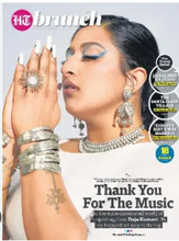 Load image into Gallery viewer, Layered Silver Statement Cuff worn by Raja Kumari
