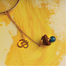 Load image into Gallery viewer, OM Lumba with Blue Onyx Charm &amp; Auspicious Betel Nut
