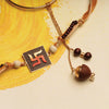 Set of Handpainted Swastika Rakhi & Betel Nut Lumba