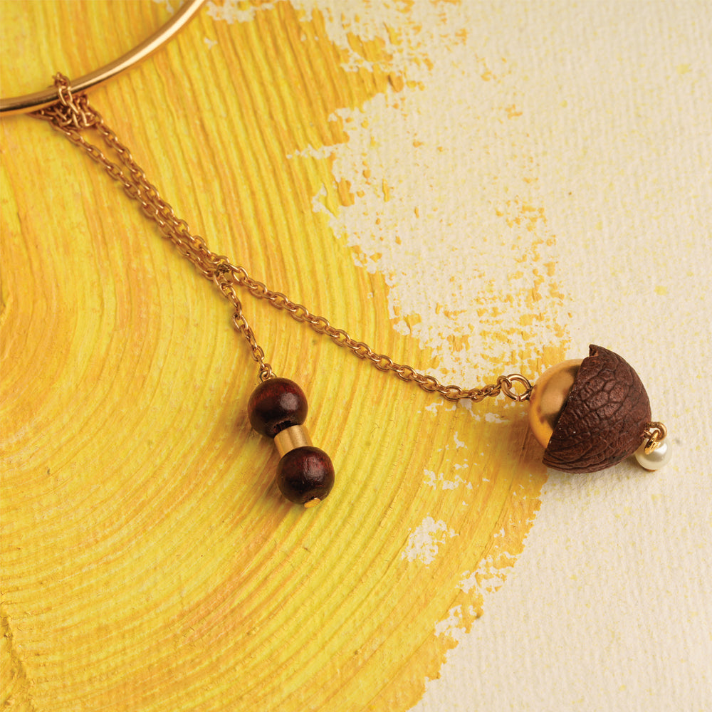 Betel nut Charm Pendant & Chandan beads Lumba