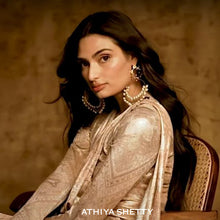 Load image into Gallery viewer, Lunar Ice Gold Plated Pearl Earrings worn by Athiya Shetty

