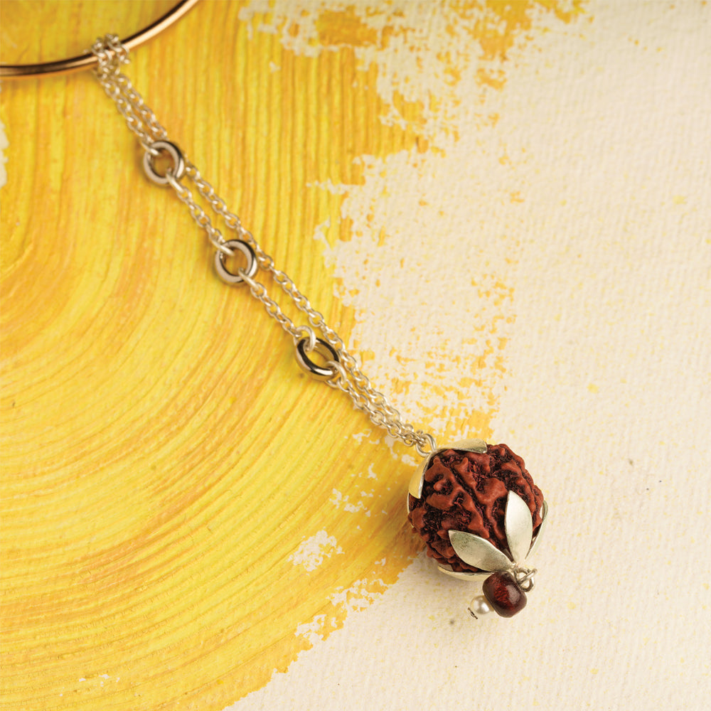 Rudraksha & Chandan Beads chain Lumba