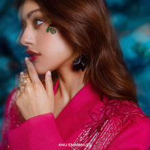 Load image into Gallery viewer, ORBIT AROUND ME- RING WITH AQUA CHALCEDONY WORN BY ANU EMMANUEL
